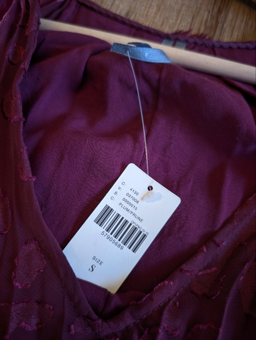 NWT Anthropologie Toulon Pleated Mini Dress in Plum - Size Small - Picture 14 of 16